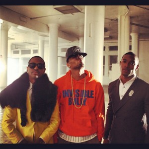 PHOTOS: KEVIN McCALL AND CHRIS BROWN ON THE SET OF 