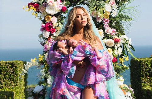 Beyonce-Twins-1-Month