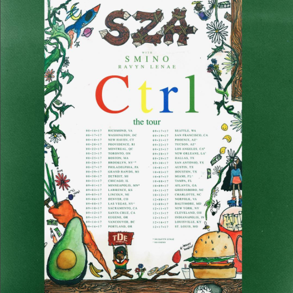 SZA Ctrl Tour Dates