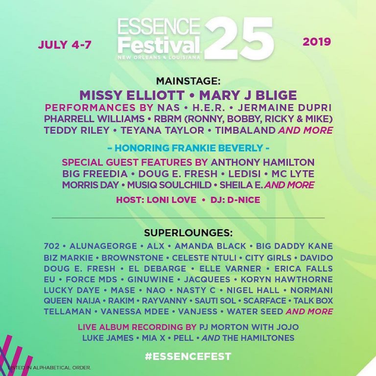 Essence Fest 25 Lineup | ThisisRnB.com - New R&B Music, Artists ...