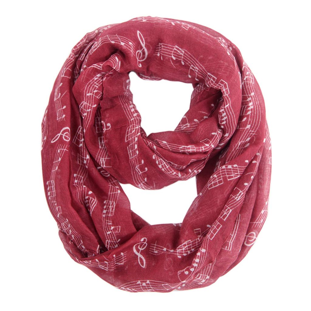 Music Note Infinity Scarf - Gift Guide 2019