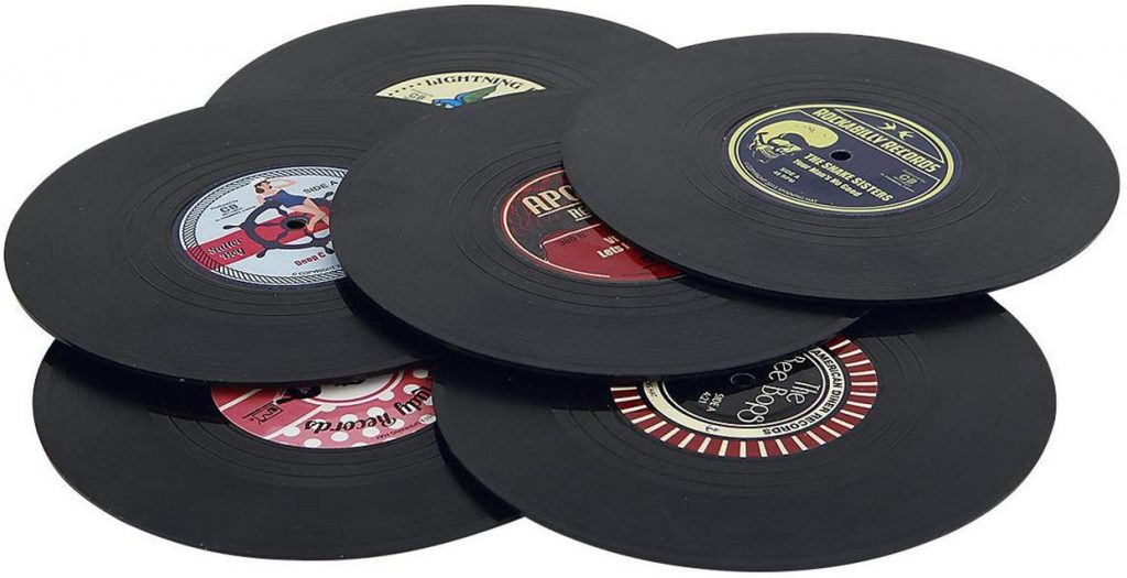 Vinyl Coasters - Gift Guide 2019