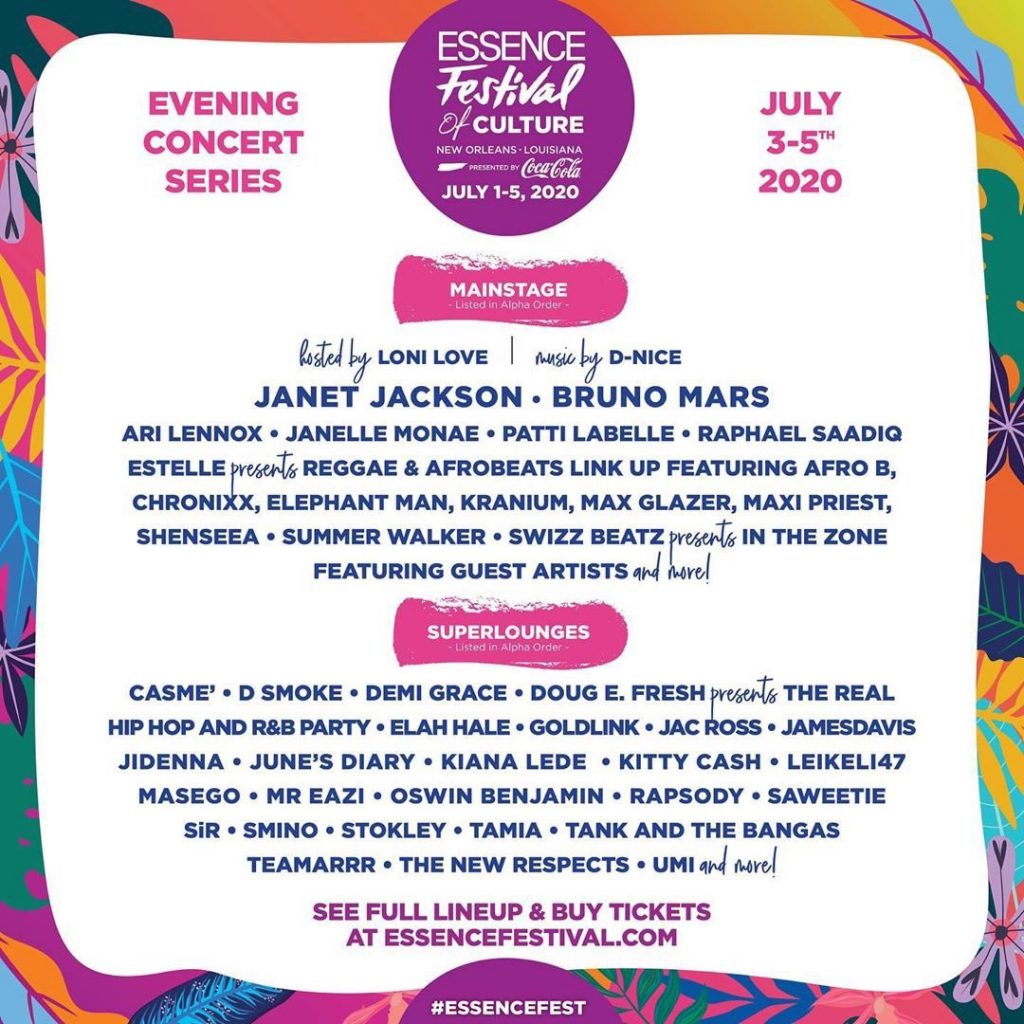 Essence Fest Lineup